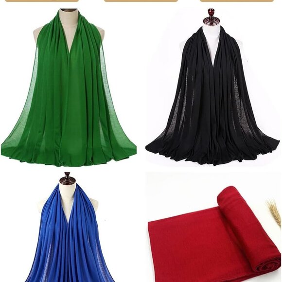 Head Wraps for Black Women Polyester Large Hair Scarf Hijab Turban Headband - Picture 2 of 6